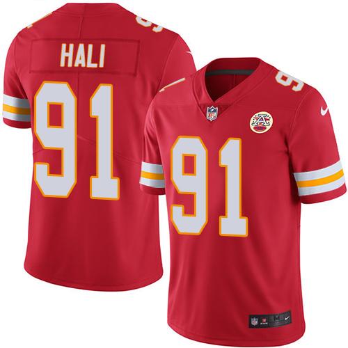 Nike Chiefs #91 Tamba Hali Red Team Color Men's Stitched NFL Vapor Untouchable Limited Jersey